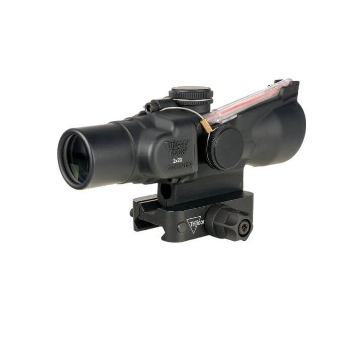 trijicon acog ta47 tactical scope - right back angle view 