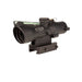 trijicon acog ta50 compact tactical scope with green reticle - left front angle view