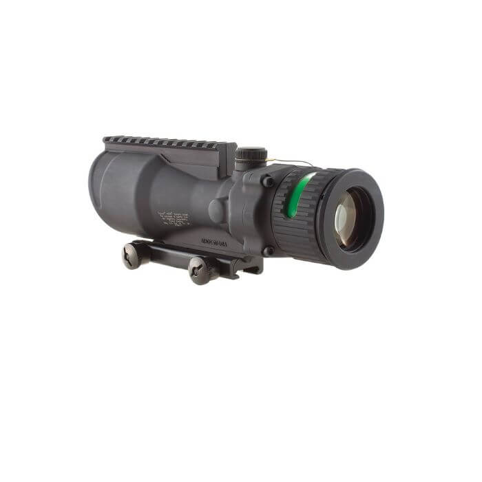 trijicon acog ta648-308 green reticle left back angle view