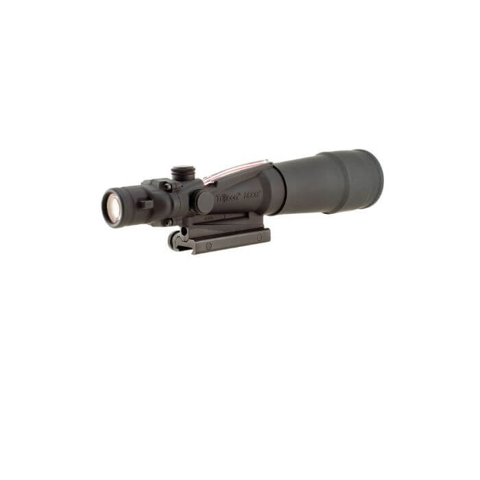 trijicon acog tactical rifle scope 5.5X50 right back angle view