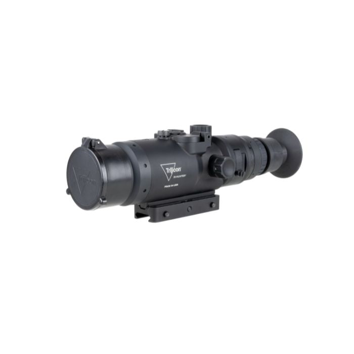  trijicon ir hunter 35mm thermal rifle scope - left back angle with cap closed