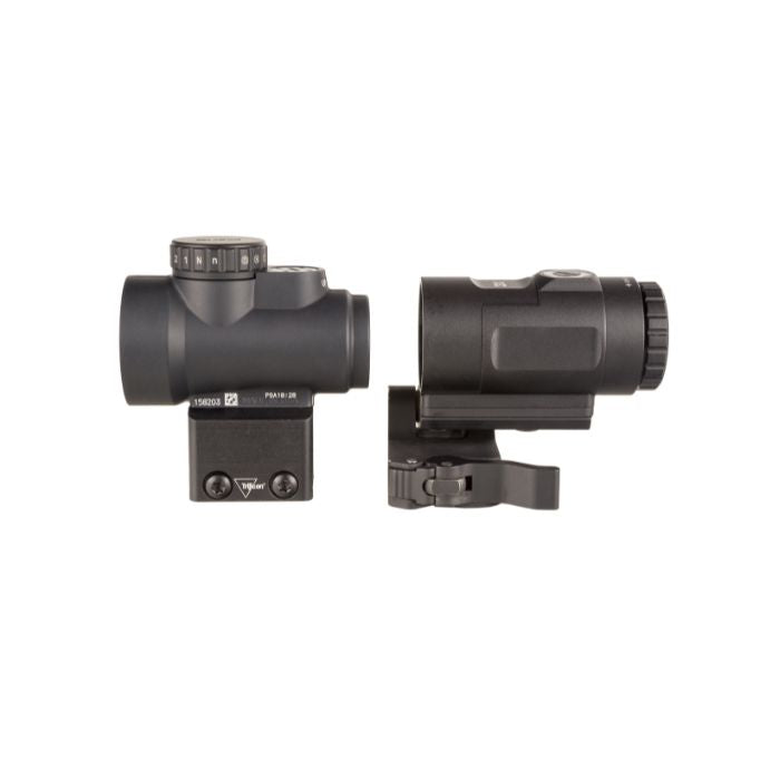 trijicon mro hd red dot magnifier - left view