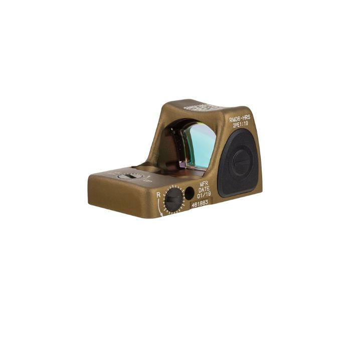 trijicon rmr rm06 red dot tactical sight - right back angle view