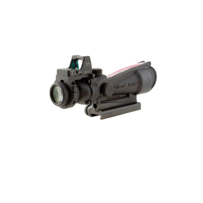 trijicon acog ta11-d 3.5x35 tactical rifle scope - right back angle view