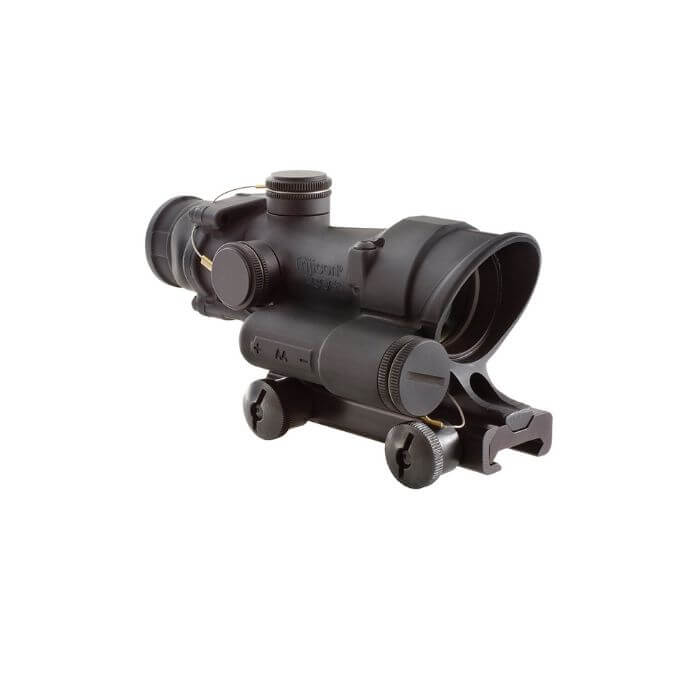trijicon acog ta110 tactical scope - right front angle view