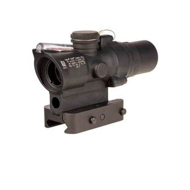 trijicon ta44 acog tactical scope left front angle view with red fiber