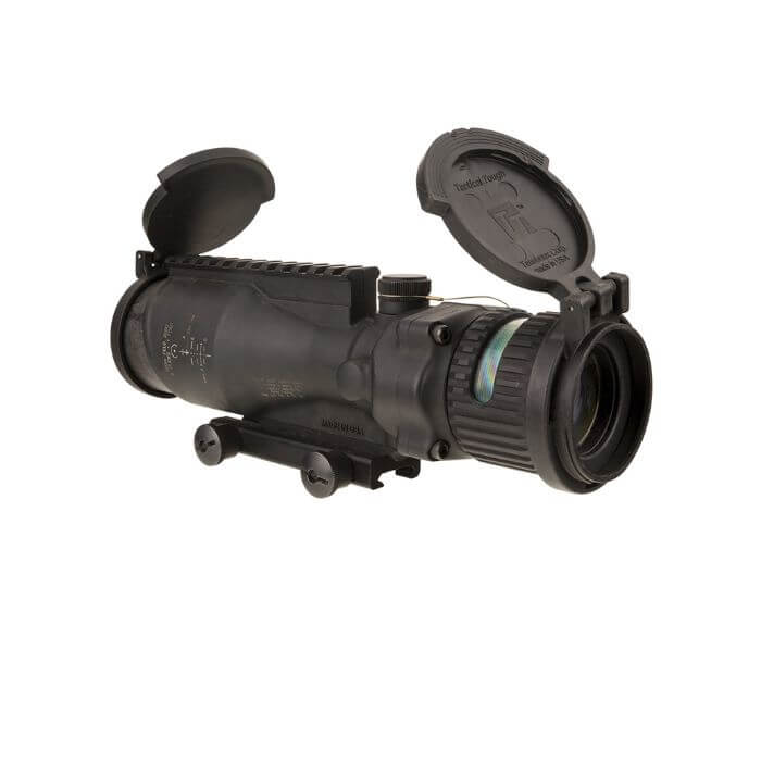 trijicon acog 6x48 tactical rifle scope left angle back view