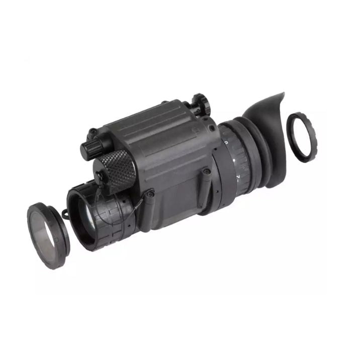 white phosphor night vision monocular - with shields view